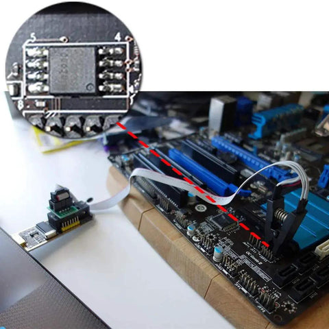 Bios Reprogrammer SOP8 SOIC8 In Circuit Test Clip For BIOS Programming W...