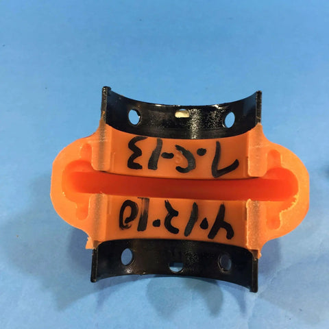 Spacer Element E3 For Coupling Rexnord 7300010 Replacement front view, orange and black industrial shaft coupling part, 8x8x6 in