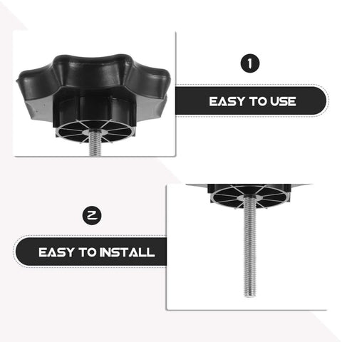 Close-up of Spare Tire Bolt Replacement 3.77 Inch Wheel Mounting Screw Clamp, displaying easy to use and install features.