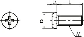 SPC-M1.7-3-P NBK Plastic Cross Recessed Pan Head Machine Screws - VXB Ball Bearings