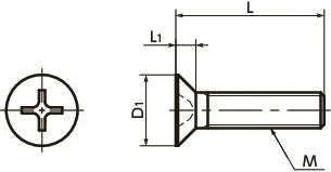 SPE-M2.6-4-F-NBK Plastic Screw - Cross Recessed Flat Head Machine Screws - PEEK - Pack of 20 Screws - Made in Japan - VXB Ball Bearings