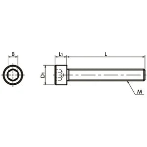 SPE-M4-80-C-FT NBK Plastic full thread screw made in Japan - VXB Ball Bearings