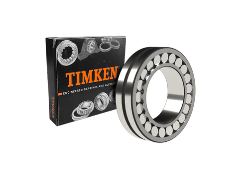 Heavy Duty Spherical Roller Bearing 22218 EJW33 Timken 90 Mm Bore 160 Mm Outer Diameter 40 Mm Width shown with packaging