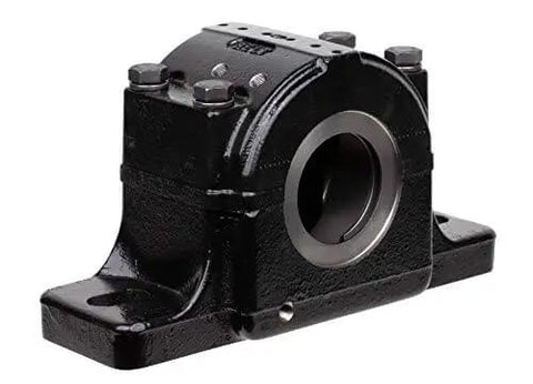 Side view of Split Housed Pillow Block Spherical Roller Bearing PLB6847FR 2 15/16 Inch with cast iron housing and sealed bearings