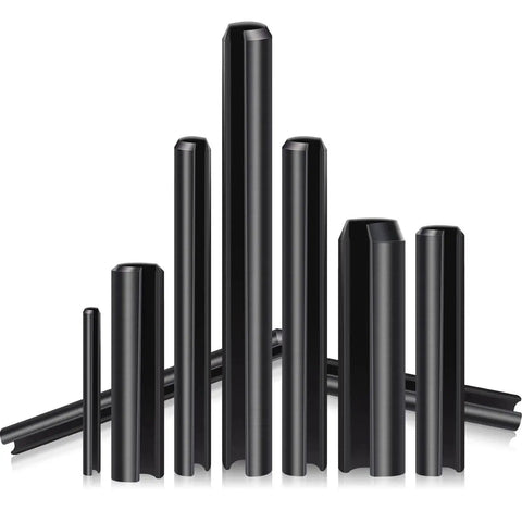 450 Pcs Split Roll Pin Set With Storage Case M2 Through M10 Slotted Spring Steel Pins Black Oxide Dowel Tension Roll Pins
