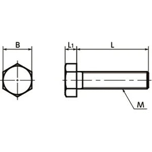 SPP-M6-10-H NBK Plastic Screw - Hex Head Screws - PP Made in Japan - VXB Ball Bearings