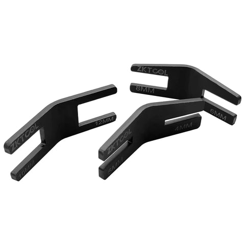 Spring Hose Clamp Retainer Set With Multiple Sizes 3mm 4mm 6mm 8mm 10mm And 12mm For Automotive Water Pipe And Intake Pipe Elastic Clamp Limiter Tool Ideal For Fixing Clamps And Securing Hoses In Cars, showing ZKTOOL tools in varying sizes.