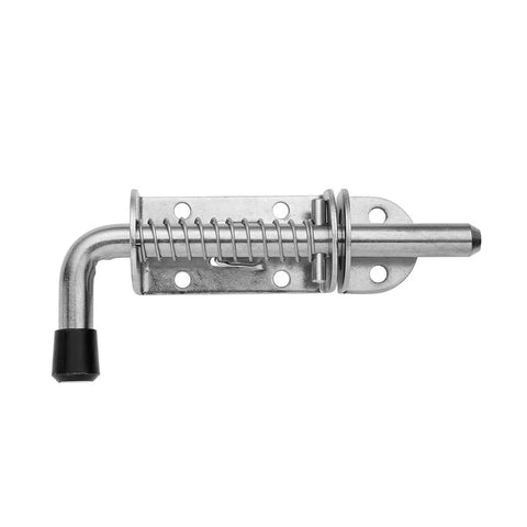 Spring Loaded Latch Pin 304 Stainless Steel Barrel Bolt Thickened 2mm Door Lock 5 Inch Brushed Finish Pack Of Two