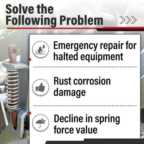 Six Pack 9734 Compression Spring Set in Spring Steel image with solutions for equipment repair and corrosion issues.