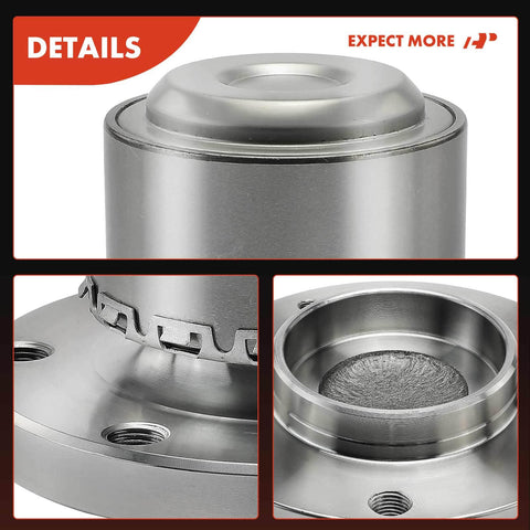 Front Left Wheel Bearing And Hub Assembly For Mercedes Sprinter 2500 2010-2017 RWD - Bolt-On Replacement, close-up details