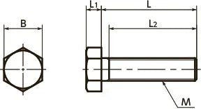 SPS-M10-20-H NBK Plastic Screw - Hex Head Screws - PPS Pack of 1 Screw - Made in Japan - VXB Ball Bearings