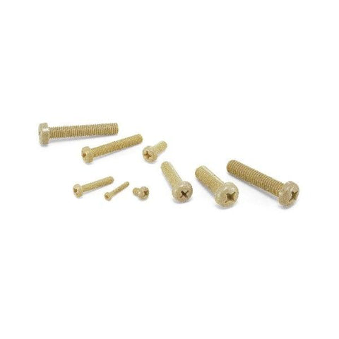 SPS-M2-6-P NBK Plastic Screw - Cross Recessed Pan Head Machine Screws - PPS Pack of 20 Screws - Made in Japan - VXB Ball Bearings