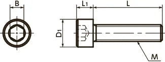 SPS-M6-15-C NBK Plastic Screw - Socket Head Cap Screws - PPS Pack of 10 Screws - Made in Japan - VXB Ball Bearings