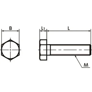 SPT-M3-20-H NBK Plastic Screw - Hex Head Screws - PTFE Teflon Made in Japan - VXB Ball Bearings