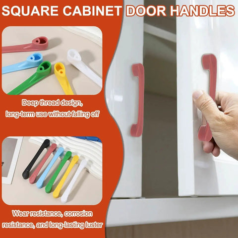 10 Pack Cartoon Drawer Pulls 5 Inch ABS Plastic Closet Wardrobe Door Handles For Home Kitchen Cupboard White Easy Install