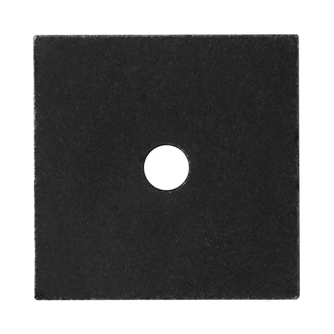 Eight Pack 3x3 Inch Square Flat Washers With 13 Mm Center Hole For Half Inch Bolts In Low Carbon Steel With Plain Finish