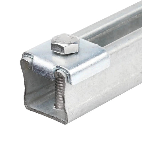 Square Saddle Washers For One Half Inch Bolts Fits One And Five Eighths Inch Strut Channel Twenty Pack One Eighth Inch Thick installed view