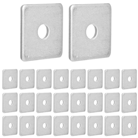 Electrogalvanized Square Strut Washer Plates One And Five Eighths Inches With Three Eighths Inch Hole And Three Point Five Millimeter Thickness 40 By 40 Millimeter 35 Pack Heavy Duty Carbon Steel Washers For Standard One And Five Eighths Inch Strut
