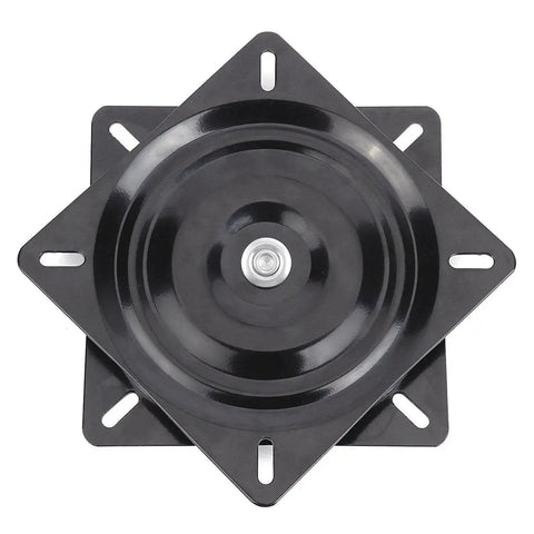 Heavy Duty Square Swivel Plate Replacement For Bar Stools And Chairs With Full Ball Bearings Steel Plate 9.65 Inch Square 0.1 Inch Thick