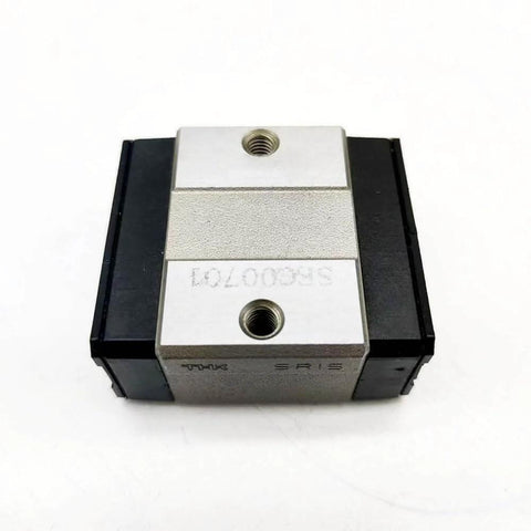Top view of SR15 THK Linear Block for SR15V Linear Motion Slider Rail Guide, 1-pack replacement for CNC axis motion, anti-backlash setup.