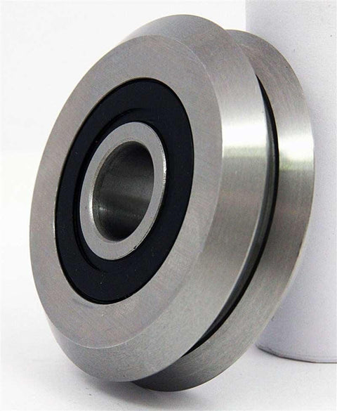 SRM2-2RS 3/8" inch Stainless Steel V-Groove Guide Bearing - VXB Ball Bearings