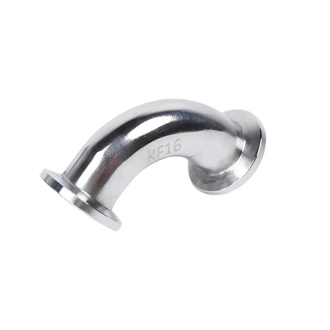 SS304 KF Vacuum 90 Degree Elbow Tri Clamp Flange Joint Compatible With KF16 KF25 KF40 KF50 For Right Angle Vacuum Piping