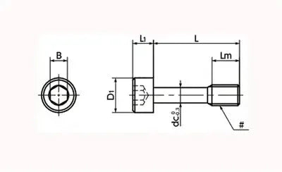 SSC-1/4-20-3/4 NBK Socket Head Cap Captive Screws (Inch Screws) Made in Japan