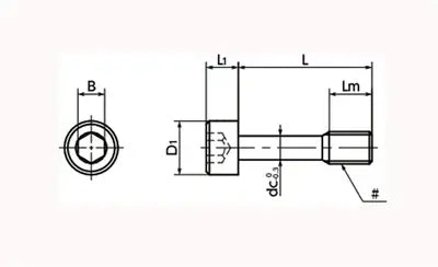 SSC-8-32-1/2 NBK Socket Head Cap Captive Screws (Inch Screws) Made in Japan