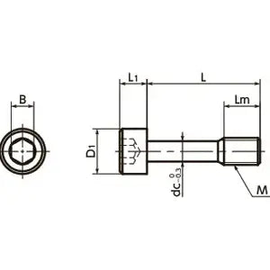SSC-M5-12 NBK Socket Head Cap Captive Screws Made in Japan