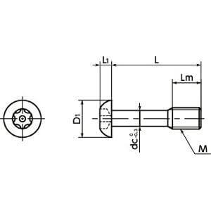 SSC-SRBS-M3-16 NBK Captive Button Head Cap Bolts - Hexalobular Socket (with Pin) Made in Japan