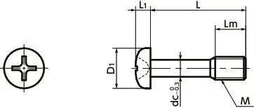 SSCPS-M3-10 NBK Cross Recessed Pan Head Captive Machine Screws One Screws NBK - Made in Japan