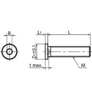 SSH-M3-6-SD NBK Socket Head Cap Screws - Extreme Low & Small Head- Pack of 10-Made in Japan