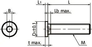 SSH-M8-20-SD NBK Socket Head Cap Screws - Extreme Low & Small Head- Pack of 10-Made in Japan