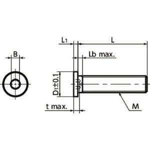 SSHS-M6-6-SD NBK Length Socket Head Cap Screws - Extreme Low & Small Head.Pack of 10-Made in Japan
