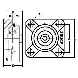 SSUCF204-12 Stainless Steel Flange Unit 4 Bolt 3/4 Bore Mounted Bearings - VXB Ball Bearings