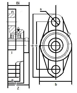 SSUCFT203-11 Stainless Steel Flange 2 Bolt 11/16 Bore Mounted Bearings - VXB Ball Bearings