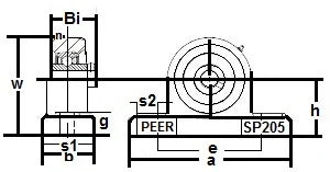 SSUCP-201-8 Pillow Block Unit 1/2 Inch Bore Set Screw Mounted Bearings - VXB Ball Bearings