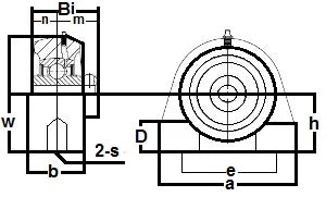 SSUCPAS201-12mm Tapped Base Pillow Block 12mm Mounted Bearings - VXB Ball Bearings