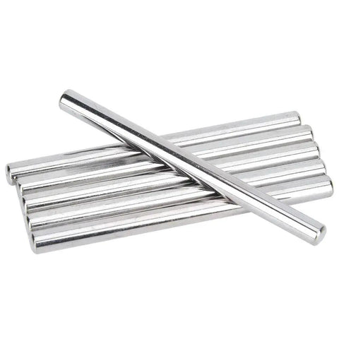 D Shaft Rods 303 and 304 Stainless Steel Accuracy Ground Axles for Robots, CNC Machines and Industrial Automation Gear, 6 pcs