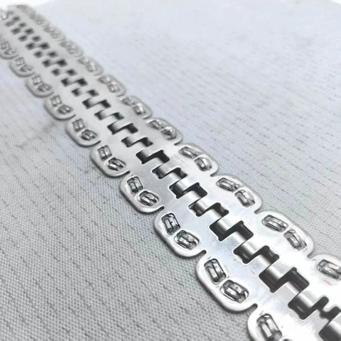 24 Inch Stainless Steel Conveyor Belt Fasteners With Hinge Pin Two Pairs In A Box For Belt Thickness 5 To 6 Millimeters