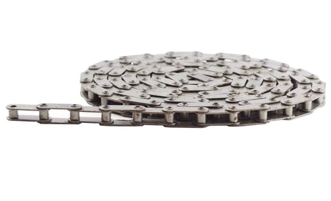C2050H HPSS Heavy Duty Hollow Pin Stainless Steel Conveyor Roller Chain Ten Feet with one connecting link.