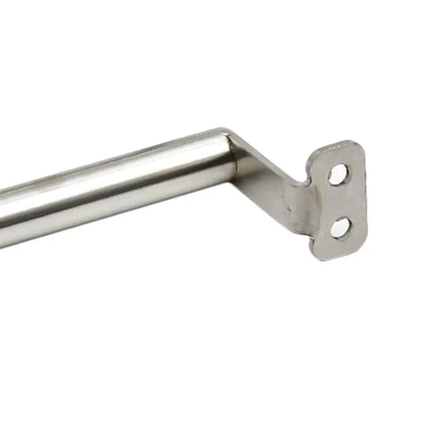 Side view of Sliding Door Handle Set Stainless Steel 7.5 Inch Total Length With 6.8 Inch Hole Center Barn Door Pulls silver finish