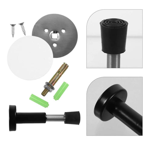 Stainless Steel No Drill Door Stopper Wall Mount Silencer Draft Blocker Durable Rust Resistant Furniture Stopper parts view