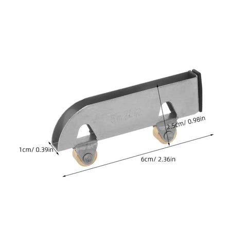 6Pcs Sliding Glass Door Wheels Kit For Cabinet Closet Wardrobe Replacement Roller, stainless steel size 60mm × 25mm × 10mm