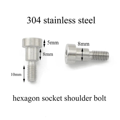 Heavy Duty Hex Socket Shoulder Bolts 4 Pack For Injection Molding And Machinery Use Pro Bamboo Kitchen 304 Stainless Steel