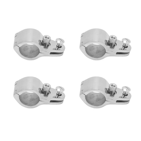 Four 316 stainless steel bimini top jaw slides hardware for 1-inch tubing boats