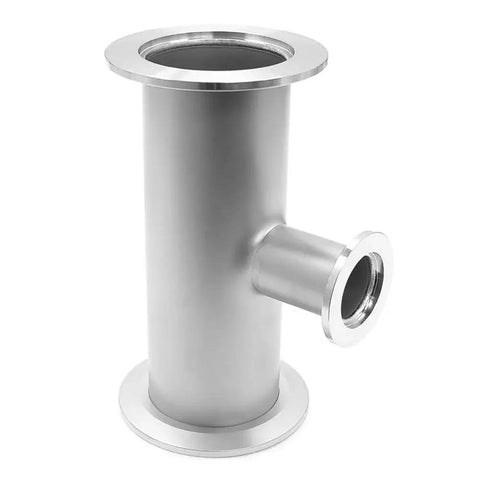 3 Way Tee Reducer Vacuum Fittings KF50 To KF25 ISO KF Flange Size NW50 To NW25 Stainless Steel for high vacuum systems
