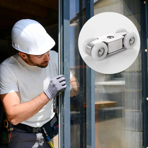 Stainless Steel Heavy Duty Sliding Patio Door Rollers With Ball Bearing Wheel Pulley for door installation