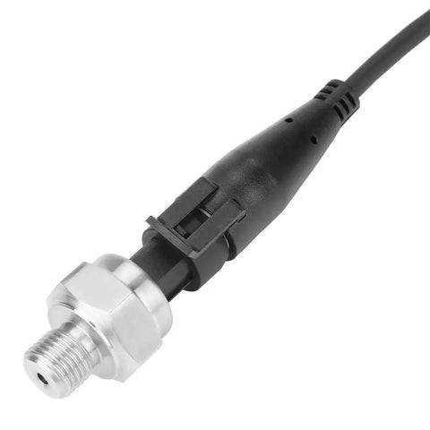 High Accuracy G1/4 Stainless Steel Pressure Transducer Sensor For Water Gas Oil 0-80 PSI with sturdy cable connection visible