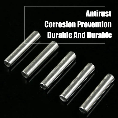 Stainless Steel Shelf Pins 5mm by 25mm 50 Piece Set Polished Nickel Dowel Pins for cabinets and shelves, rust resistant